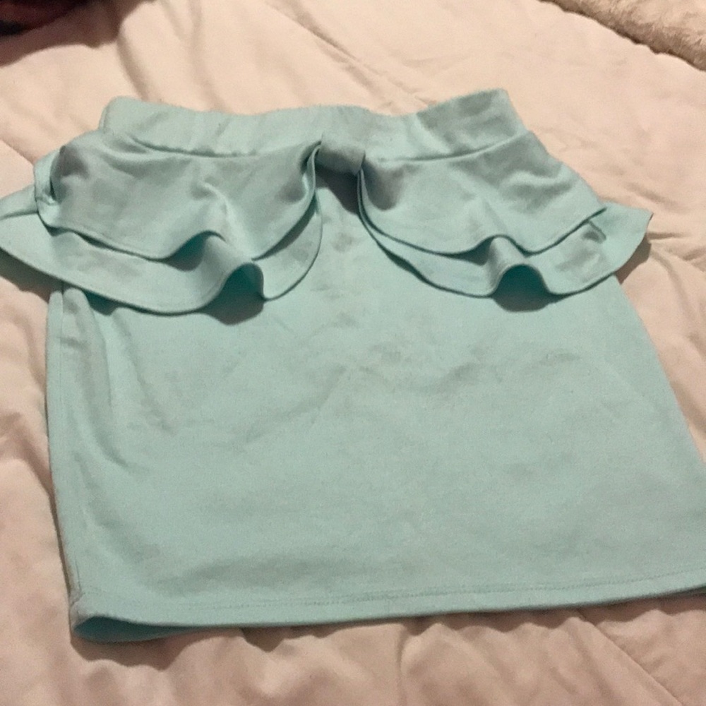baby blue skirt